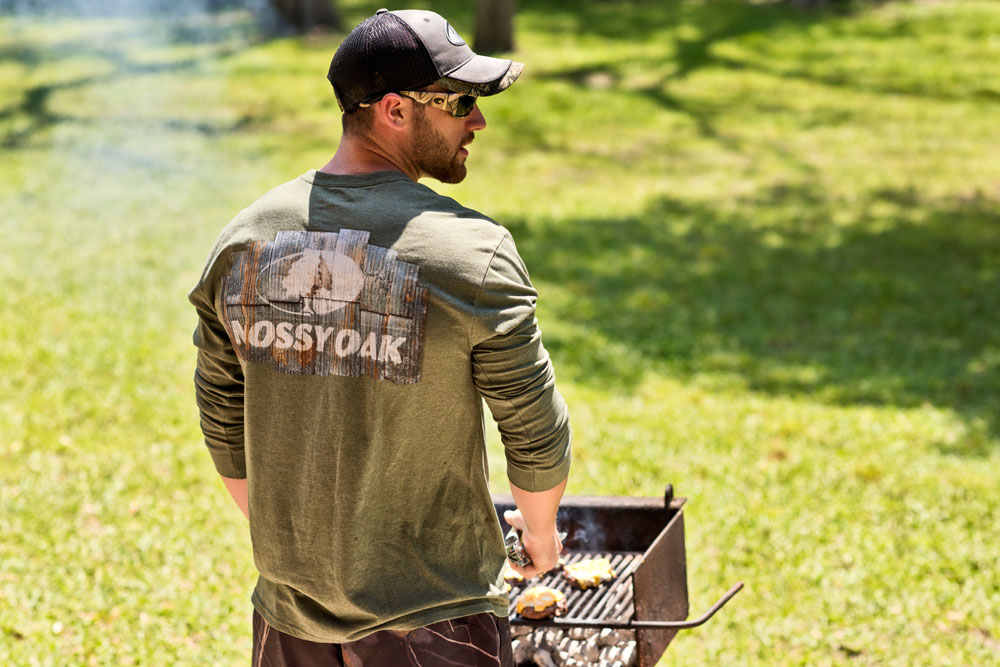 grilling at campsite