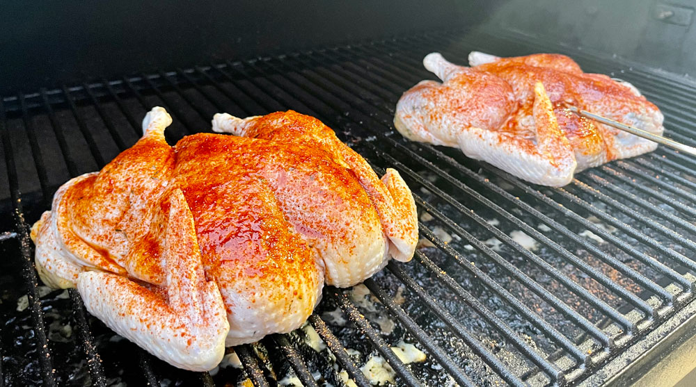 grilling pheasants