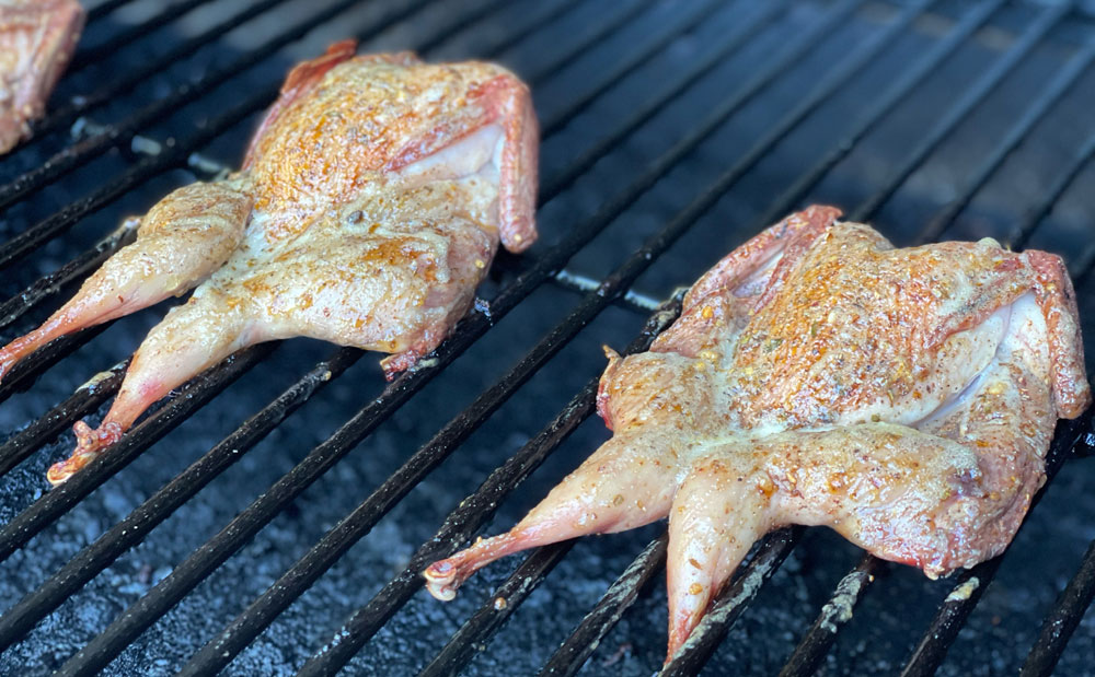 grilling quail