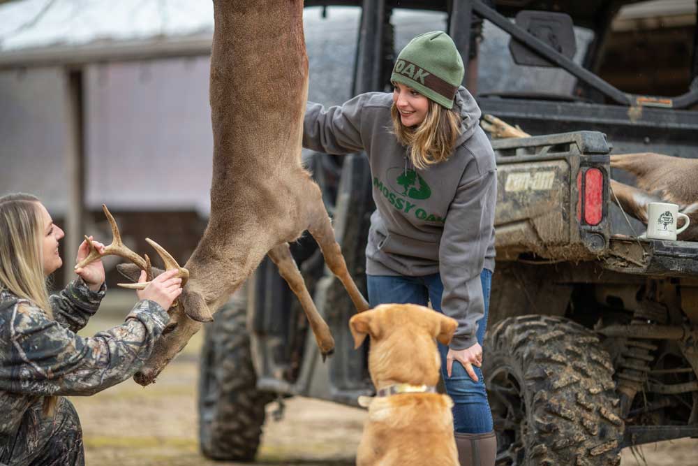 hanging deer