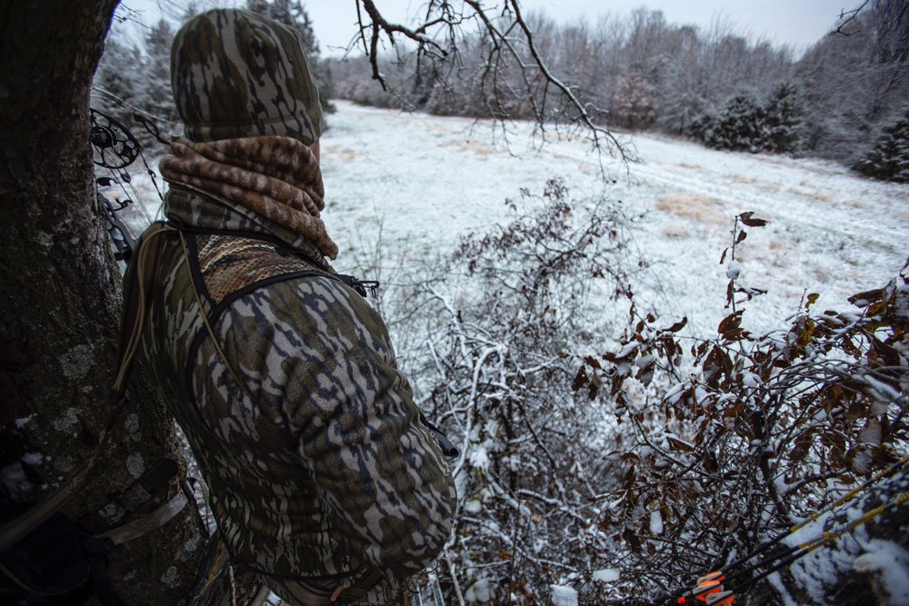 hunting from a treestand