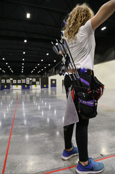 indoor archery practice