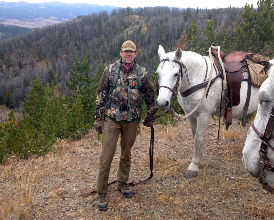 Karl Badger horseback elk hunter