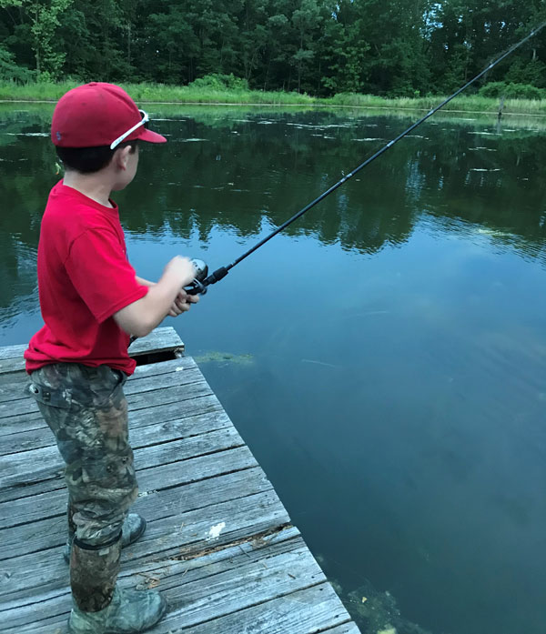 kid fishing