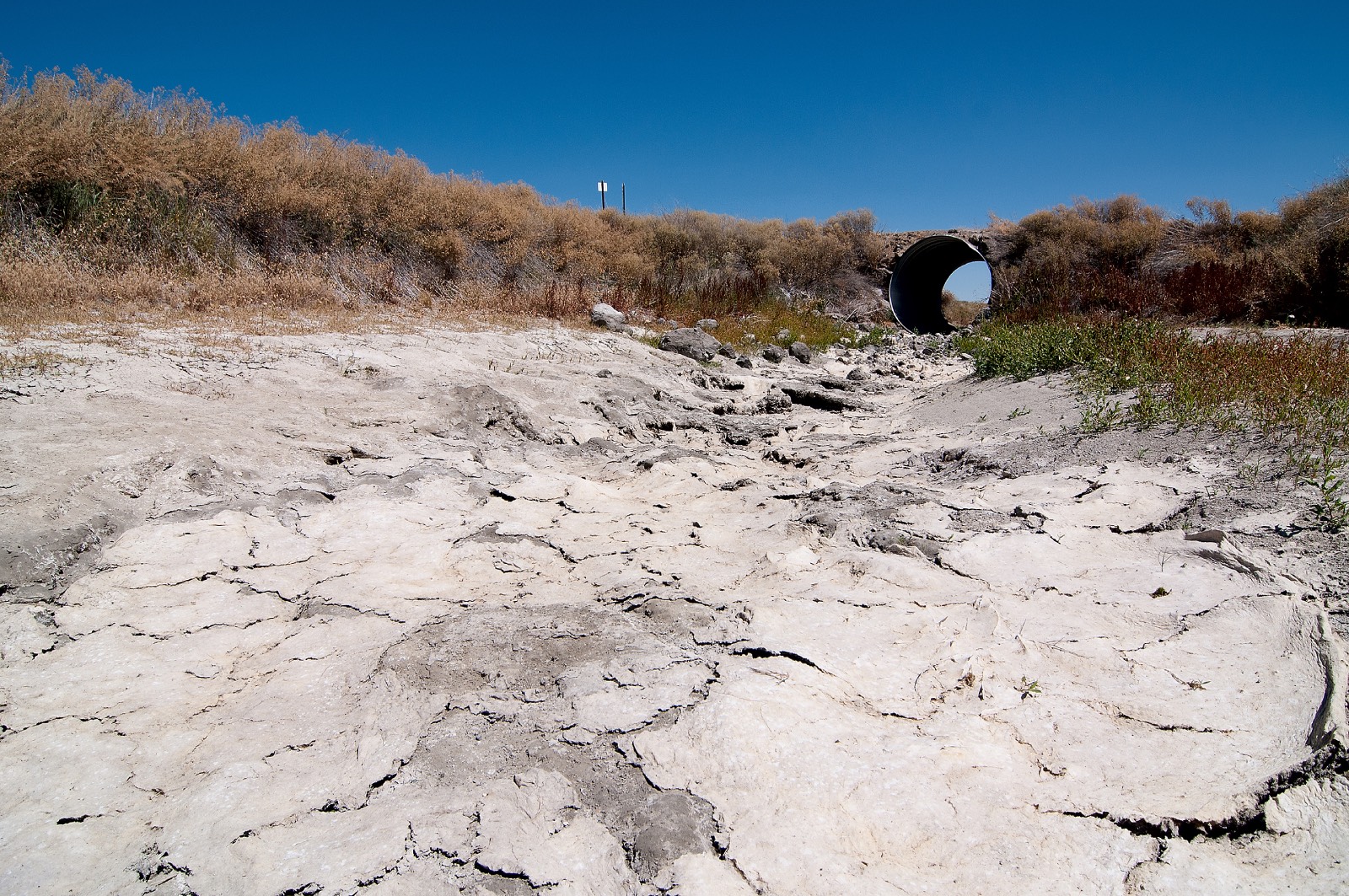 more cracked, dry earth