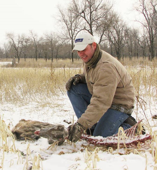 land owner finds deer carcass