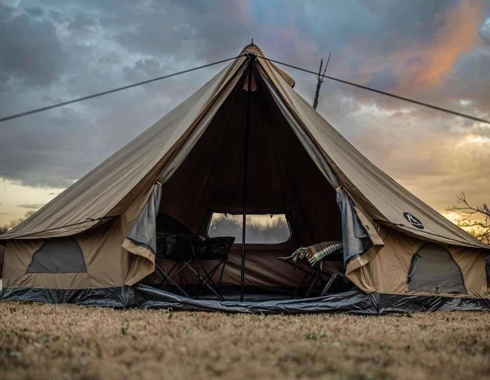 large tent setup