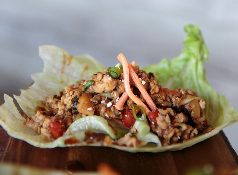 wild game lettuce wrap