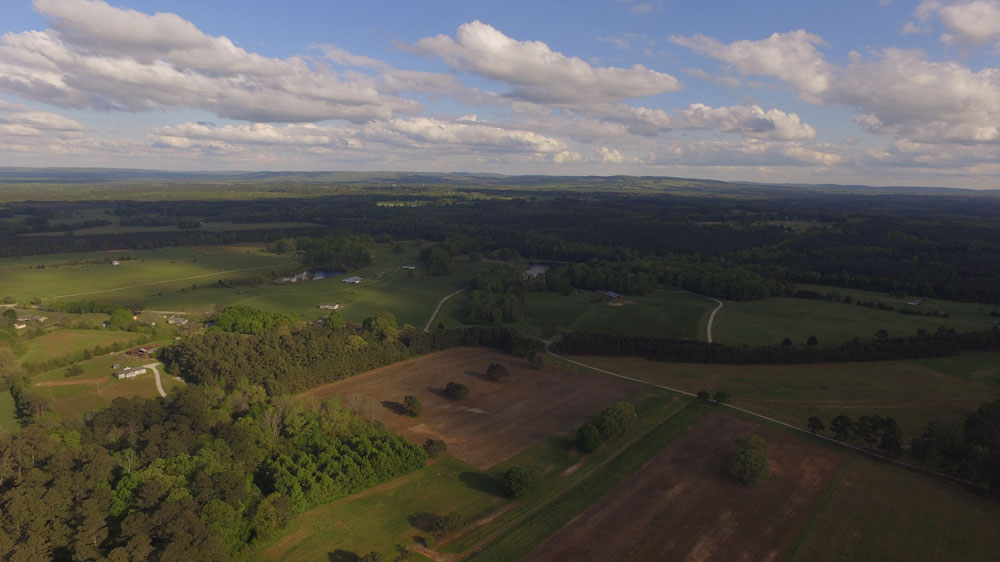 aerial view of land