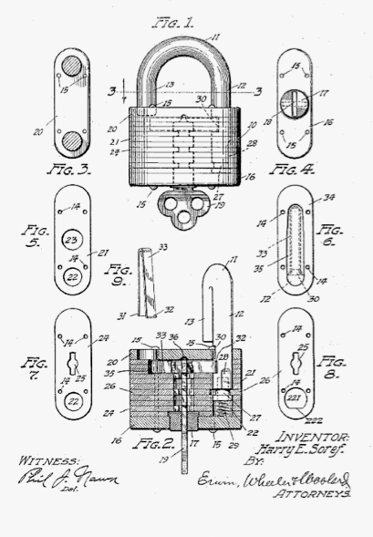 paten for lock