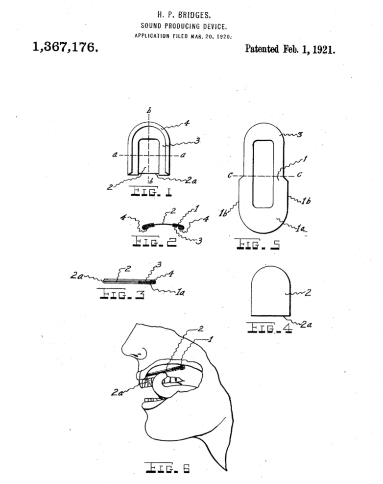 a patent for the mouth call