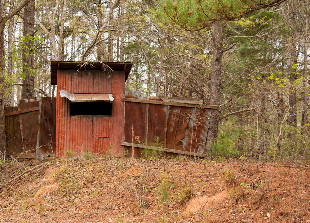 old hunting blind