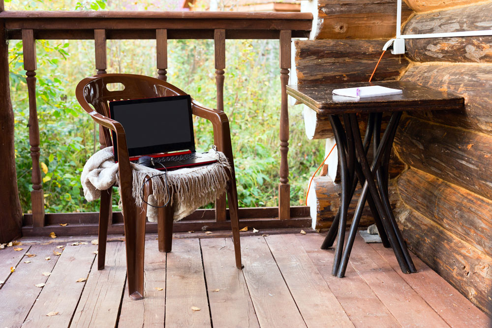 outdoor workspace