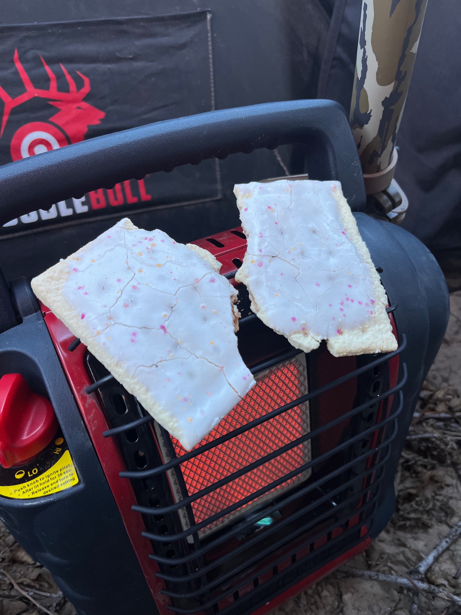 pop tarts on a heater