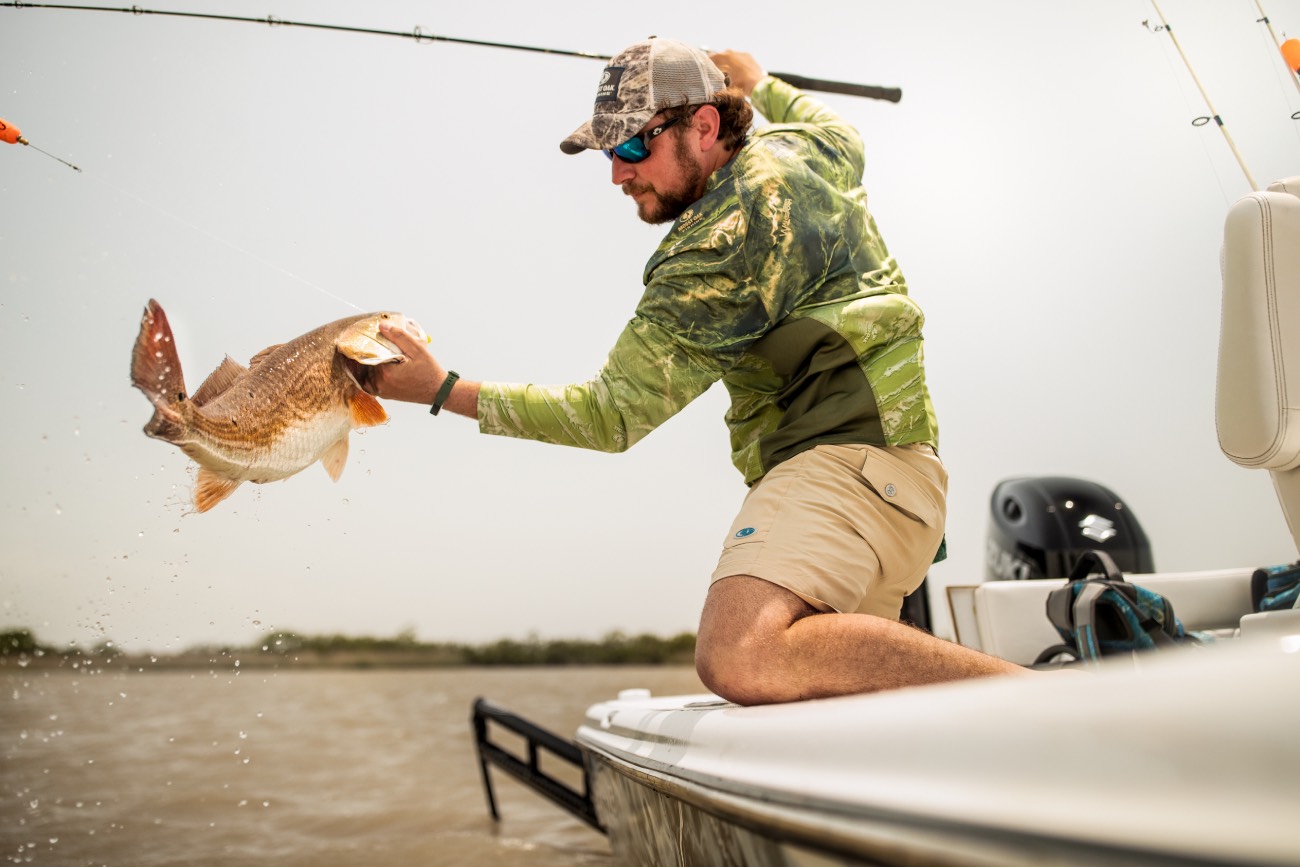 fighting redfish