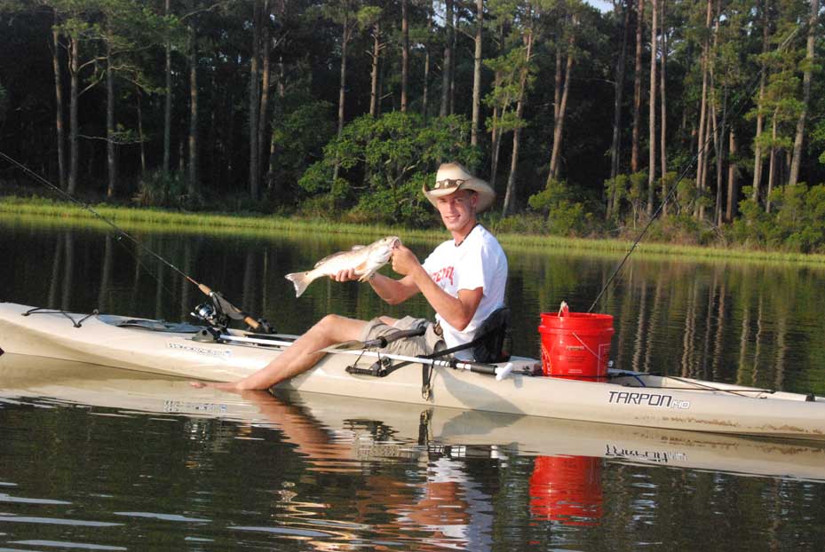 redfishing from kayak