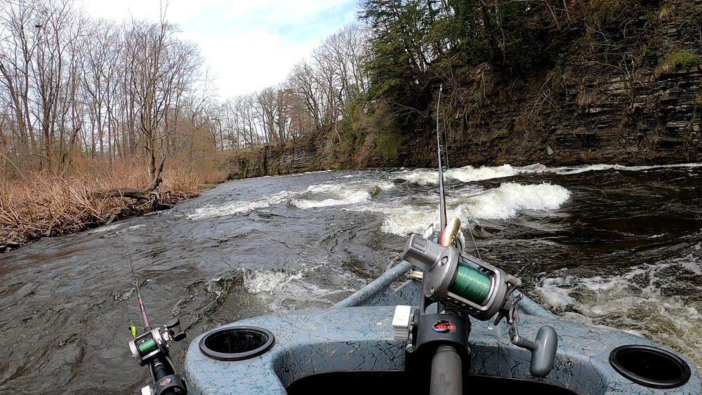 river rapids trout fishing