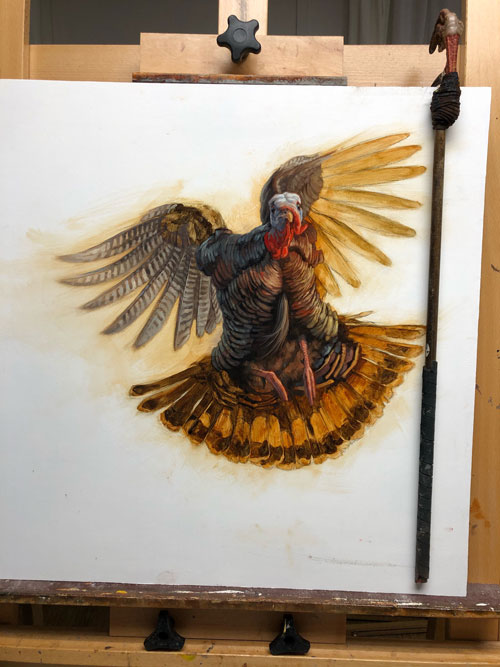 Ryan Kirby turkey painting