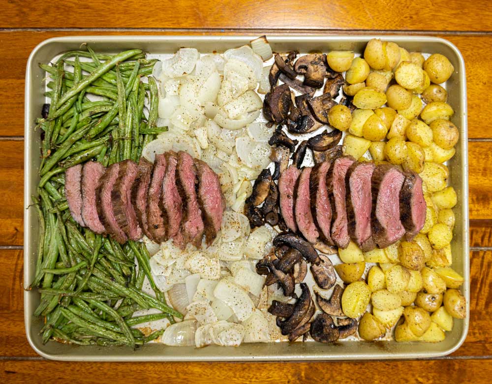 wild game sheet pan dinner