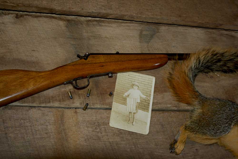 single shot 22 rifle squirrel
