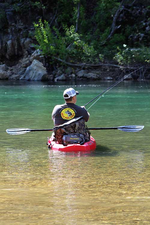 smallmouth bass fishing kayak