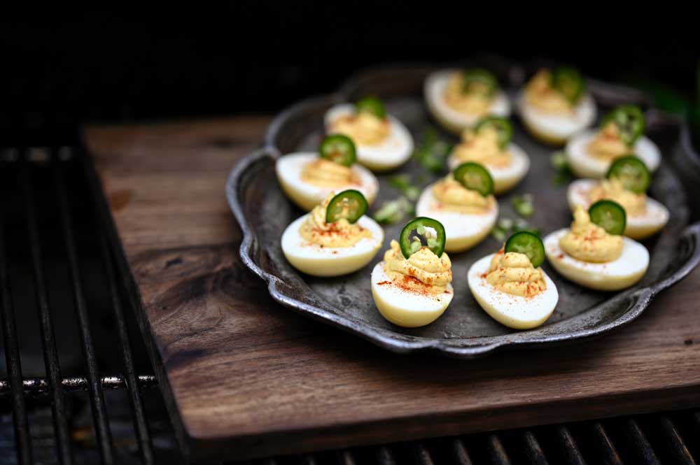 smoked deviled eggs