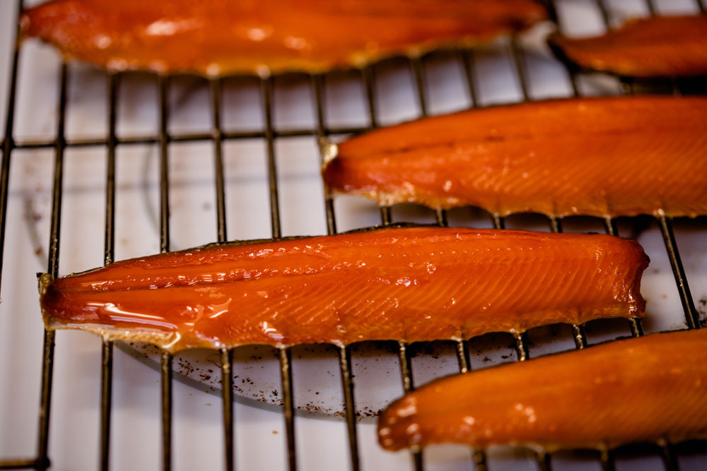 smoked kokanee salmon