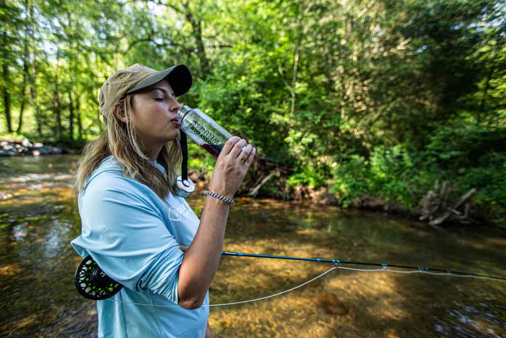 stay hydrated fishing hot weather