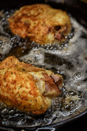 frying turkey cordon bleu