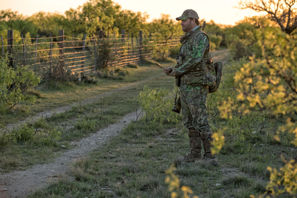 turkey hunter by road