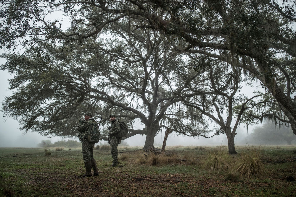 turkey hunters in the woods