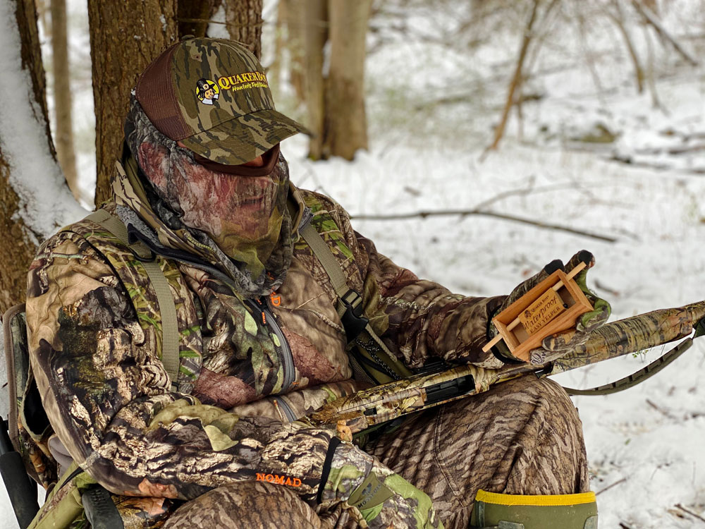 turkey hunting in the snow