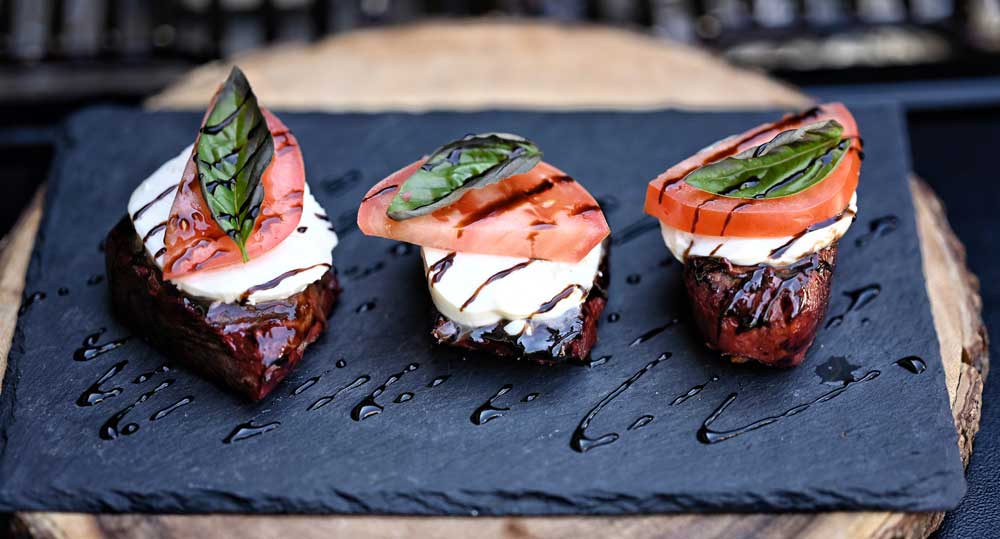 venison caprese steaks