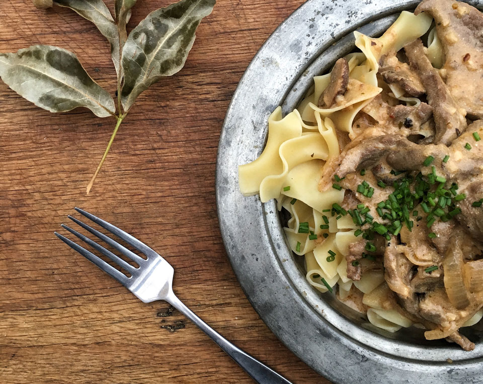 venison stroganoff