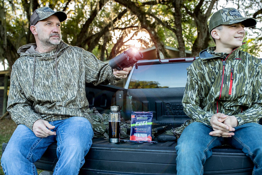 Mossy Oak Wellness father son tailgate