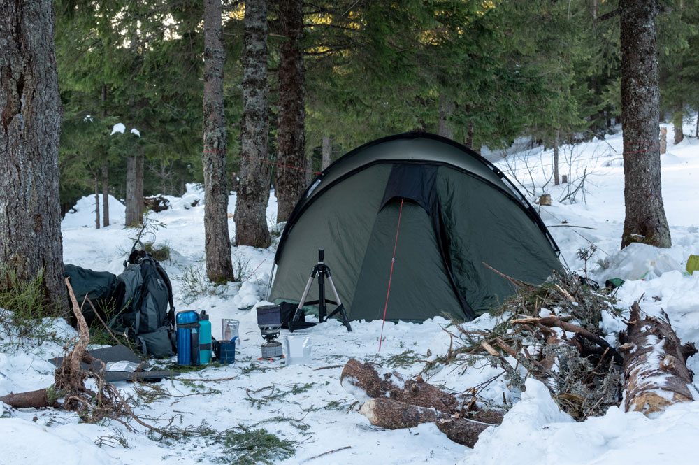 winter camping