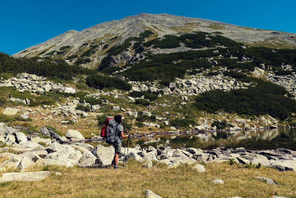 woman hiking